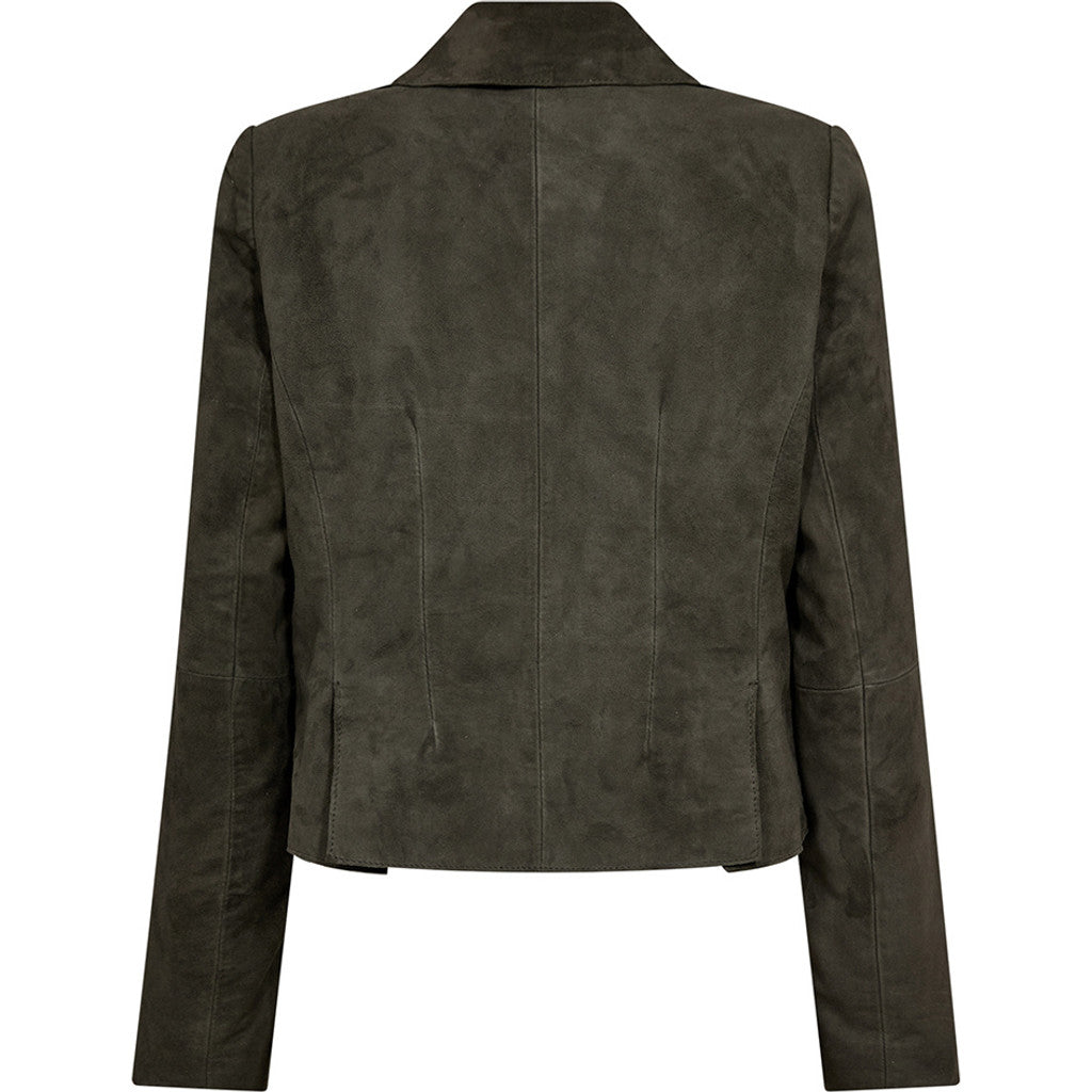 Depeche leather wear Savanna suede blazer Blazer 335 Dark Khaki