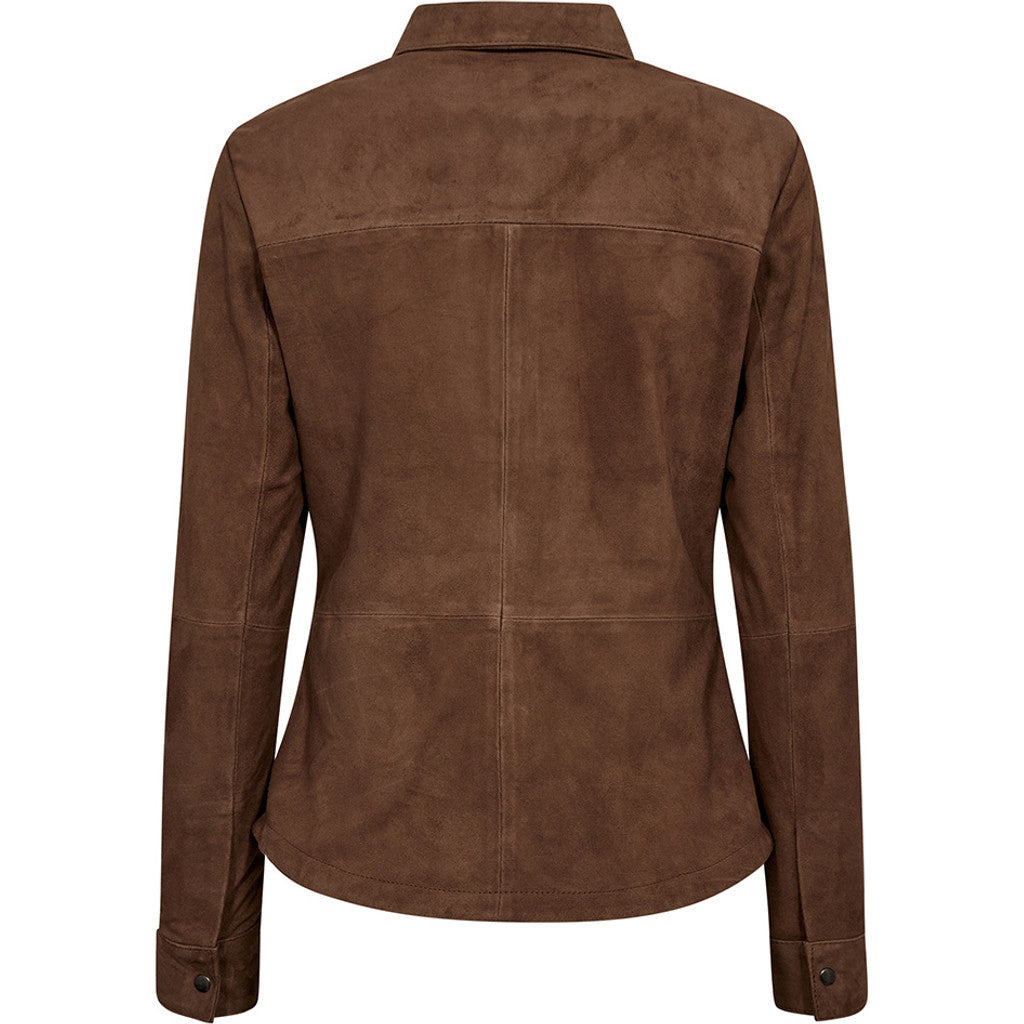 Depeche leather wear Sharon Suede Shirt Shirt 311 Wood