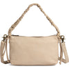 DEPECHE Sheep leather crossover bag with ruched strap Cross over 202 Vanilla