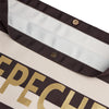 DEPECHE Shopper Shopper 328 Brown/Cream striped
