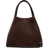 DEPECHE Suede shopper bag Shopper 008 Chocolate