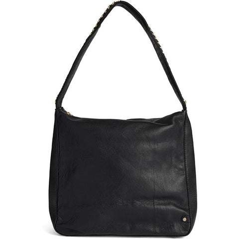 DEPECHE Shoulderbag with gold chain on the strap Shoulderbag / Handbag 099 Black (Nero)