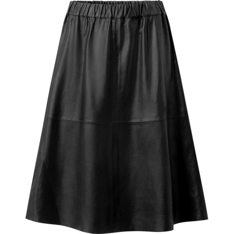 Depeche leather wear Skirt Skirts 099 Black (Nero)