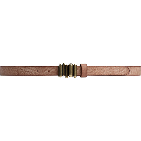 DEPECHE Slim classic leather belt Belt 012 Nature 