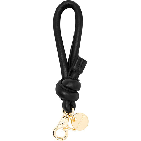 DEPECHE Keyhanger in soft leather and metal Accessories 099 Black (Nero)