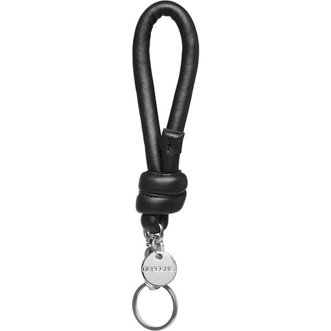DEPECHE Keyhanger in soft leather and metal Accessories 187 Black/Silver