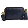 DEPECHE Small leather clutch in classic design Small bag / Clutch 285 Midnight Blue