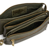 DEPECHE Small leatherbag with golden details Small bag / Clutch 049 Army Green
