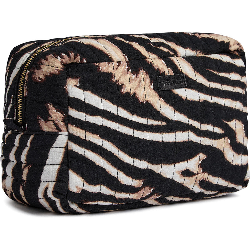 DEPECHE Small printed cosmetic bag Accessories 080 Zebra