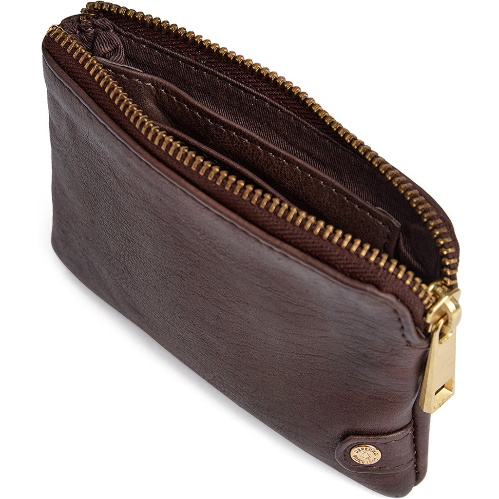 DEPECHE Small purse in soft leather Purse / Credit card holder 106 Coffee
