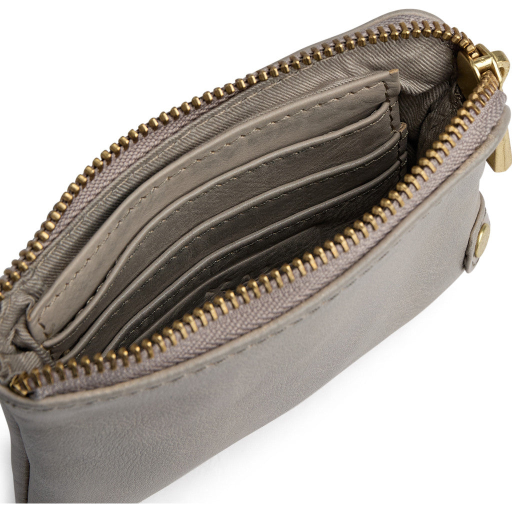 DEPECHE Small purse in soft leather Purse / Credit card holder 160 Concrete