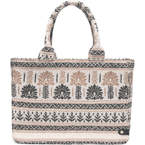 DEPECHE Small shopper with beautiful pattern Shopper 275 Sand printed