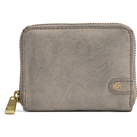 DEPECHE Small simple wallet in soft leather Purse / Credit card holder 160 Concrete