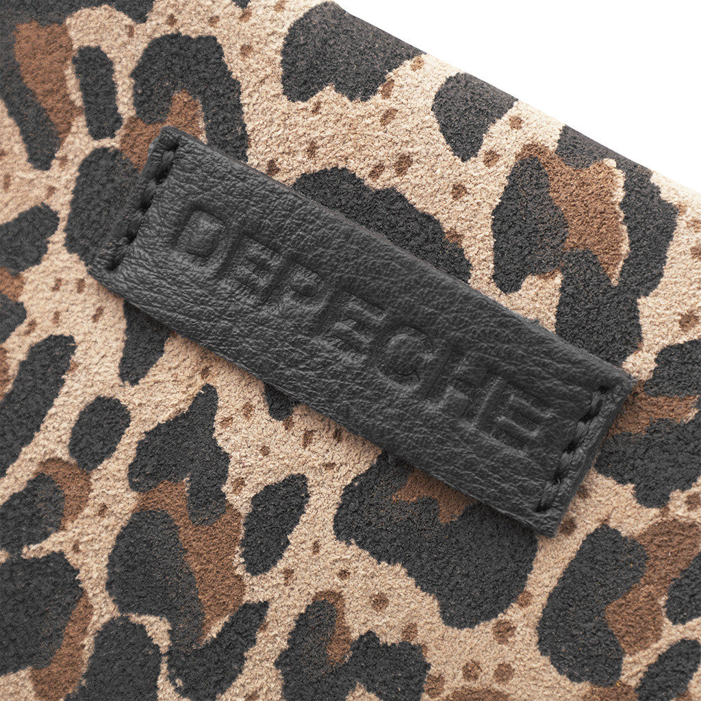 DEPECHE Wallet/credit card holder in soft leather Purse / Credit card holder 082 Leopard