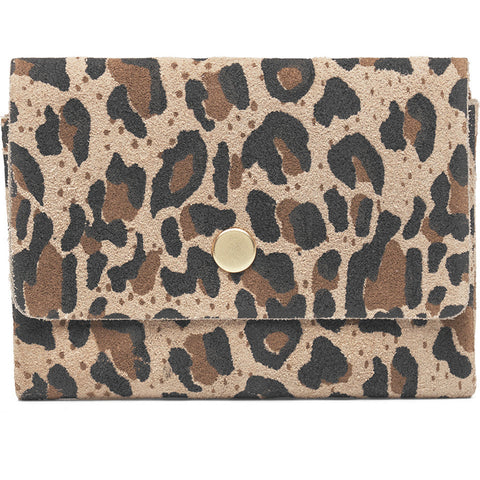 DEPECHE Wallet/credit card holder in soft leather Purse / Credit card holder 082 Leopard
