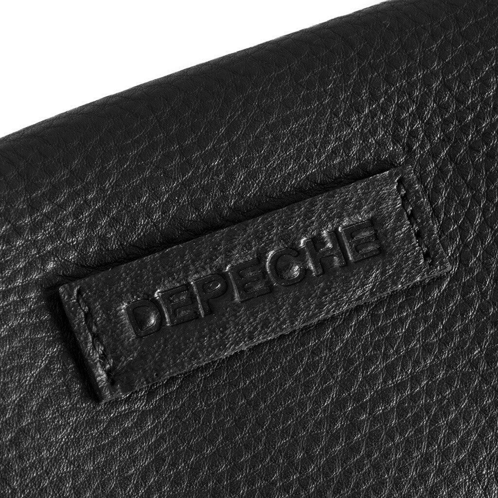 DEPECHE Wallet/credit card holder in soft leather Purse / Credit card holder 099 Black (Nero)