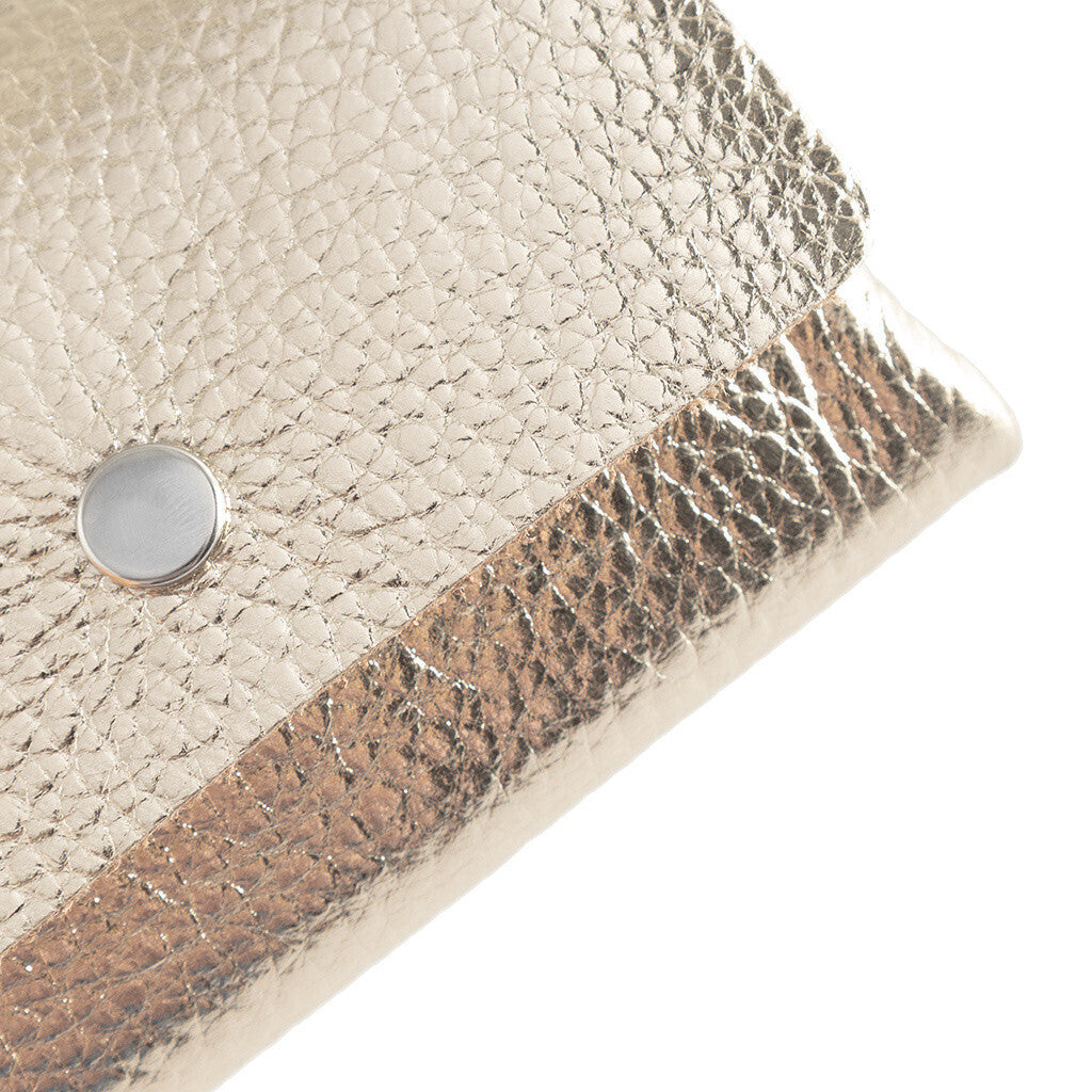 DEPECHE Wallet/credit card holder in soft leather Purse / Credit card holder 108 Champagne