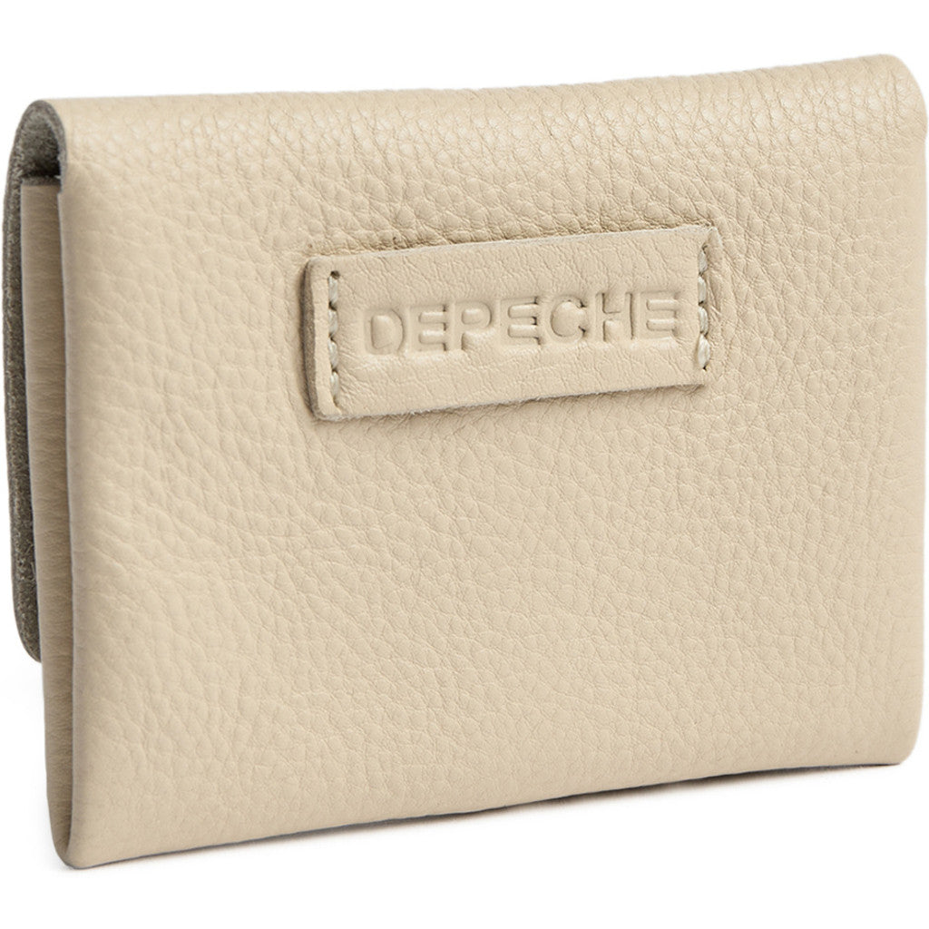 DEPECHE Wallet/credit card holder in soft leather Purse / Credit card holder 202 Vanilla