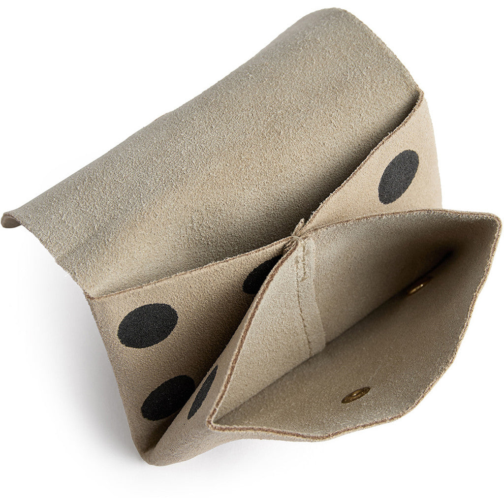 DEPECHE Wallet/credit card holder in soft leather Purse / Credit card holder 301 Black Dots