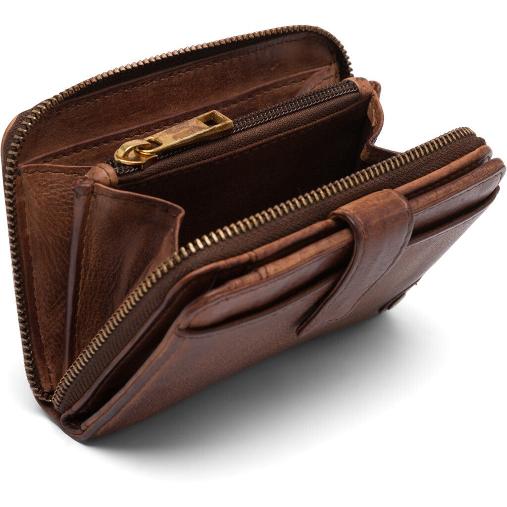 DEPECHE Soft and delicious leather wallet Purse / Credit card holder 133 Brandy