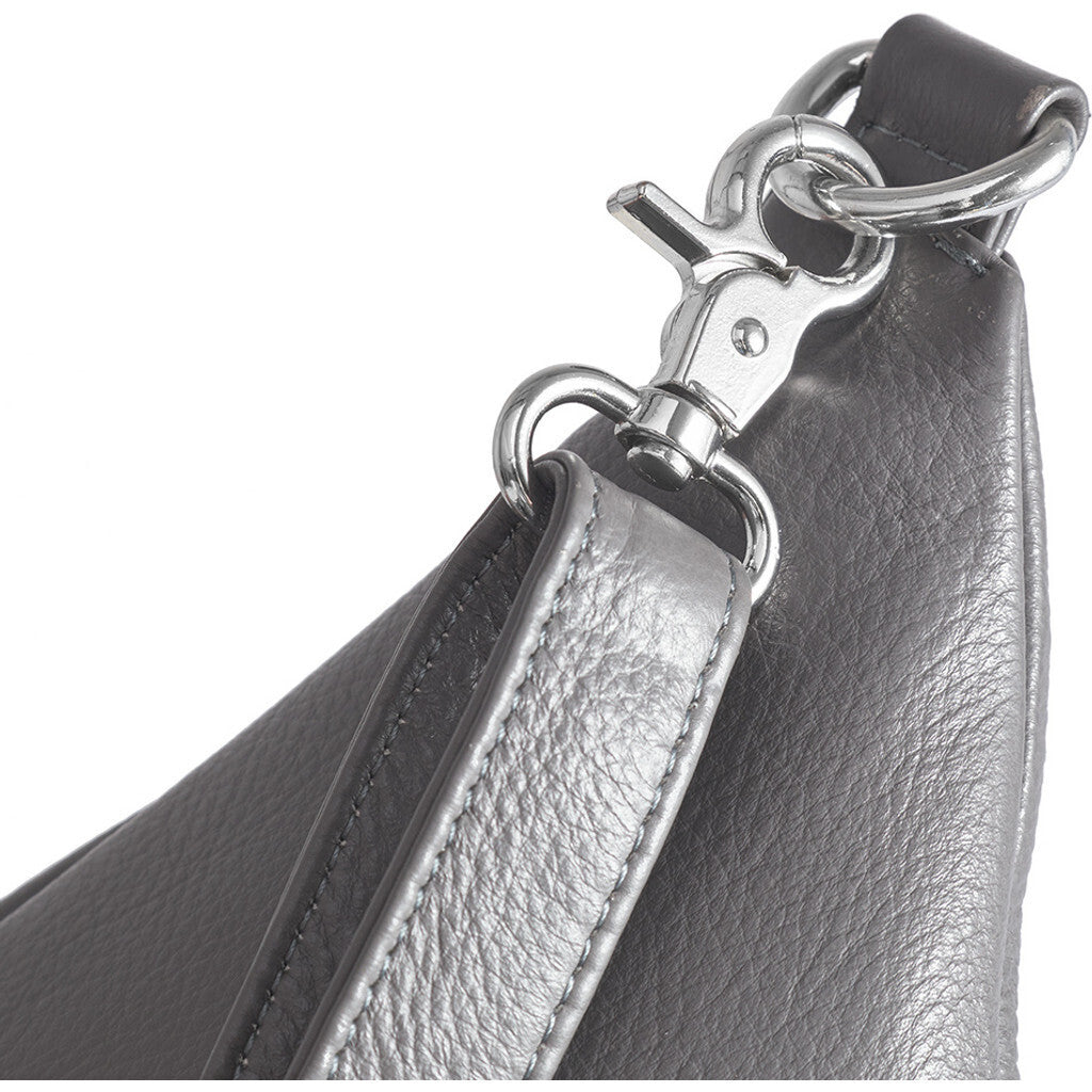 DEPECHE High-quality leather bumbag Bumbag 158 Thunder grey