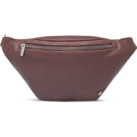 DEPECHE High-quality leather bumbag Bumbag 161 Dark brown