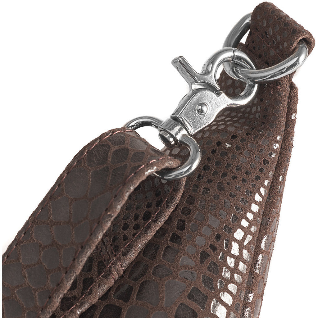 DEPECHE High-quality leather bumbag Bumbag 265 Brown Croco