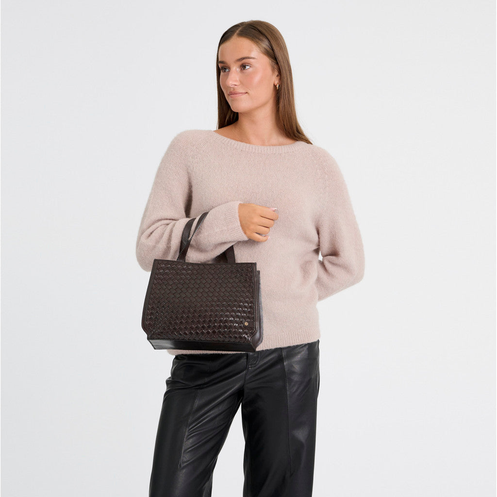 DEPECHE Sofya Handbag Shoulderbag / Handbag 161 Dark brown