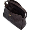DEPECHE Sofya handwoven calf leather crossover Cross over 161 Dark brown