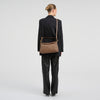 DEPECHE Sofya handwoven calf leather crossover Cross over 250 Dark Taupe