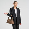 DEPECHE Sofya handwoven calf leather crossover Cross over 250 Dark Taupe