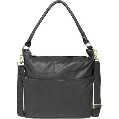 DEPECHE Spacious shoulder bag in nice leather quality Shoulderbag / Handbag 099 Black (Nero)