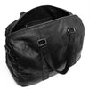 DEPECHE Spacious weekend bag in soft leather quality Weekend Bag 099 Black (Nero)