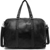 DEPECHE Spacious weekend bag in soft leather quality Weekend Bag 099 Black (Nero)