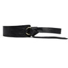 DEPECHE Statement leather waist belt Belt 190 Black/Gold