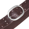 DEPECHE Studded jeans belt Belts 161 Dark brown