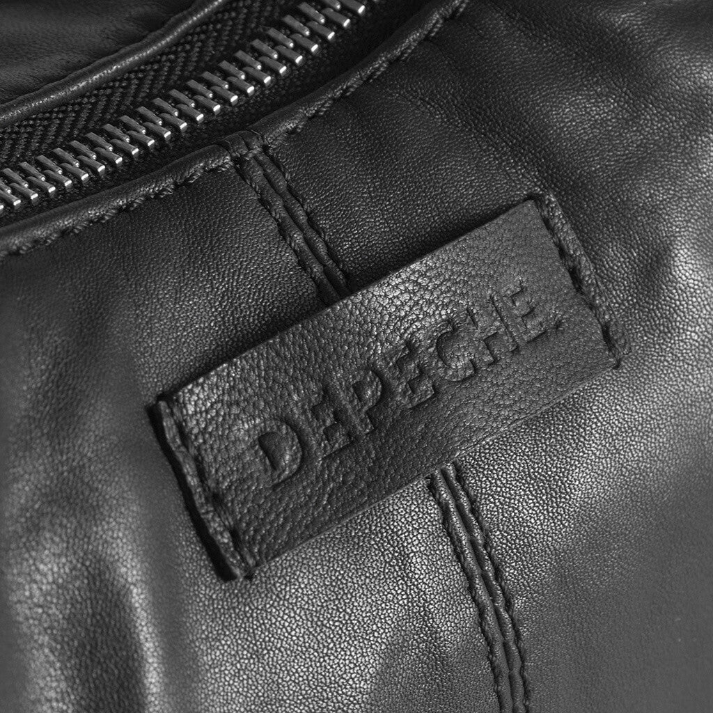 DEPECHE Stylish shoulderbag in soft leather quality Shoulderbag / Handbag 099 Black (Nero)