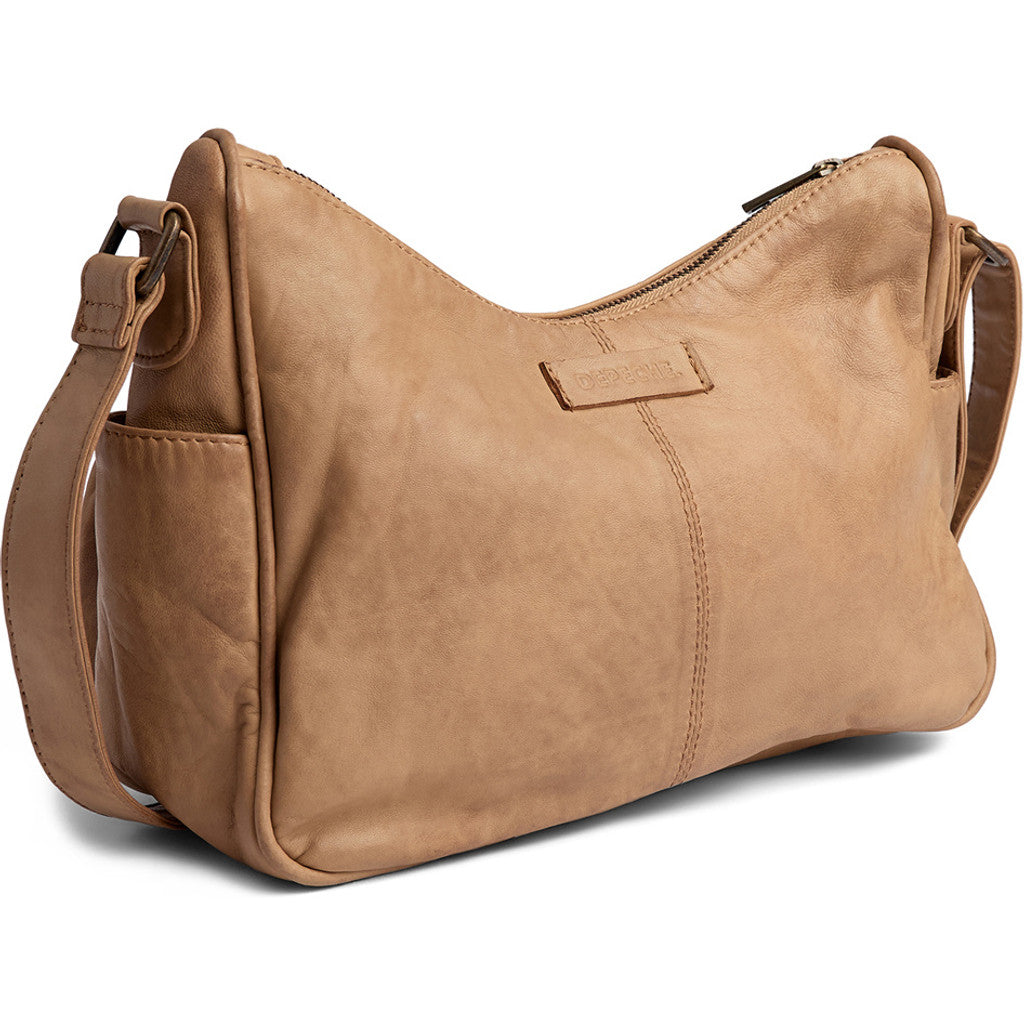 DEPECHE Stylish shoulderbag in soft leather quality Shoulderbag / Handbag 156 Camel