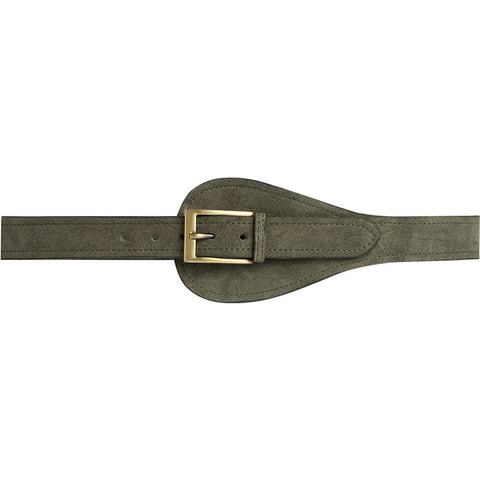 DEPECHE Suede Waist Belt Belt 049 Army Green