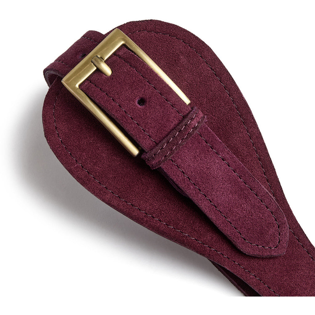 DEPECHE Suede Waist Belt Belt 321 Plum