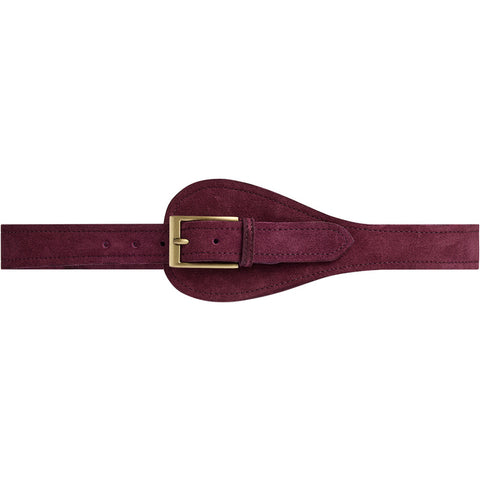 DEPECHE Suede Waist Belt Belt 321 Plum