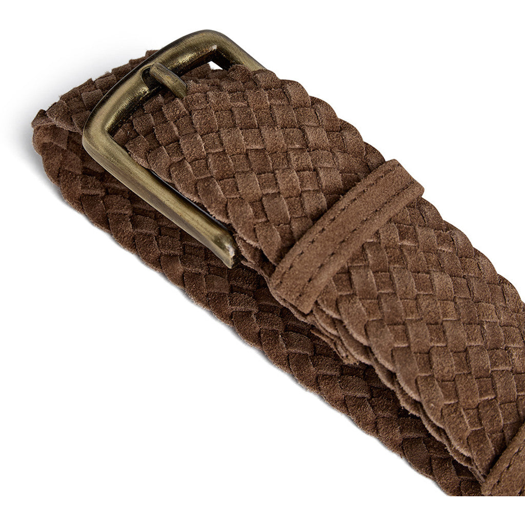 DEPECHE Suede belt Belt 007 Mud