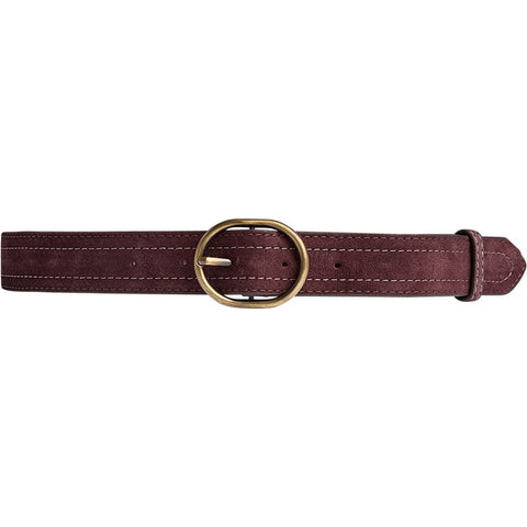 DEPECHE Suede belt Belt 321 Plum