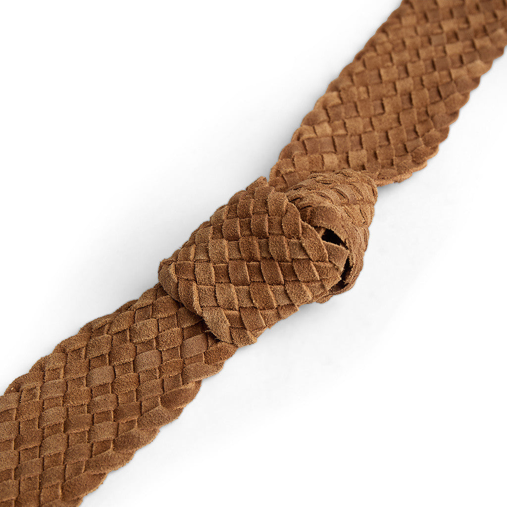 DEPECHE Suede belt Belts 014 Cognac
