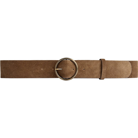DEPECHE Suede belt Belt 007 Mud
