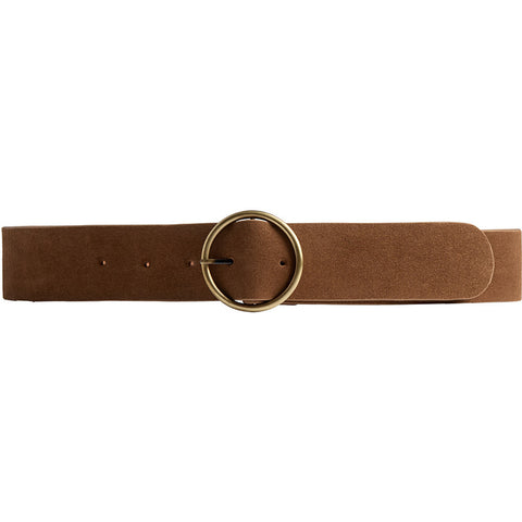 DEPECHE Suede belt Belts 014 Cognac