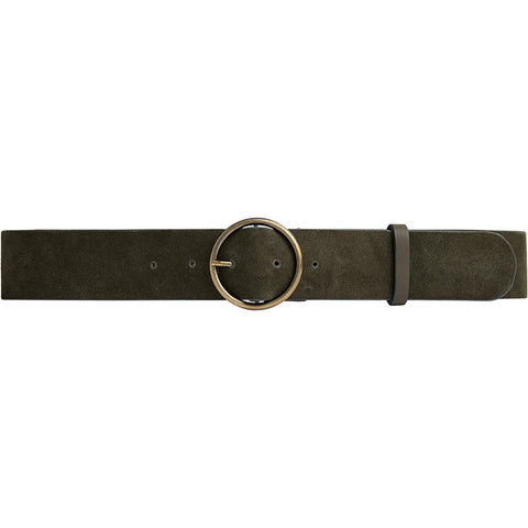 DEPECHE Suede belt Belt 049 Army Green