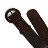 DEPECHE Suede belt Belts 008 Chocolate