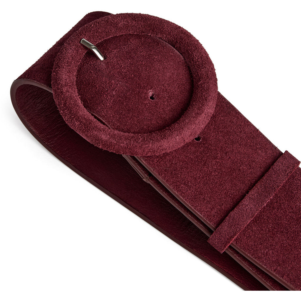 DEPECHE Suede belt Belts 305 Ox Blood