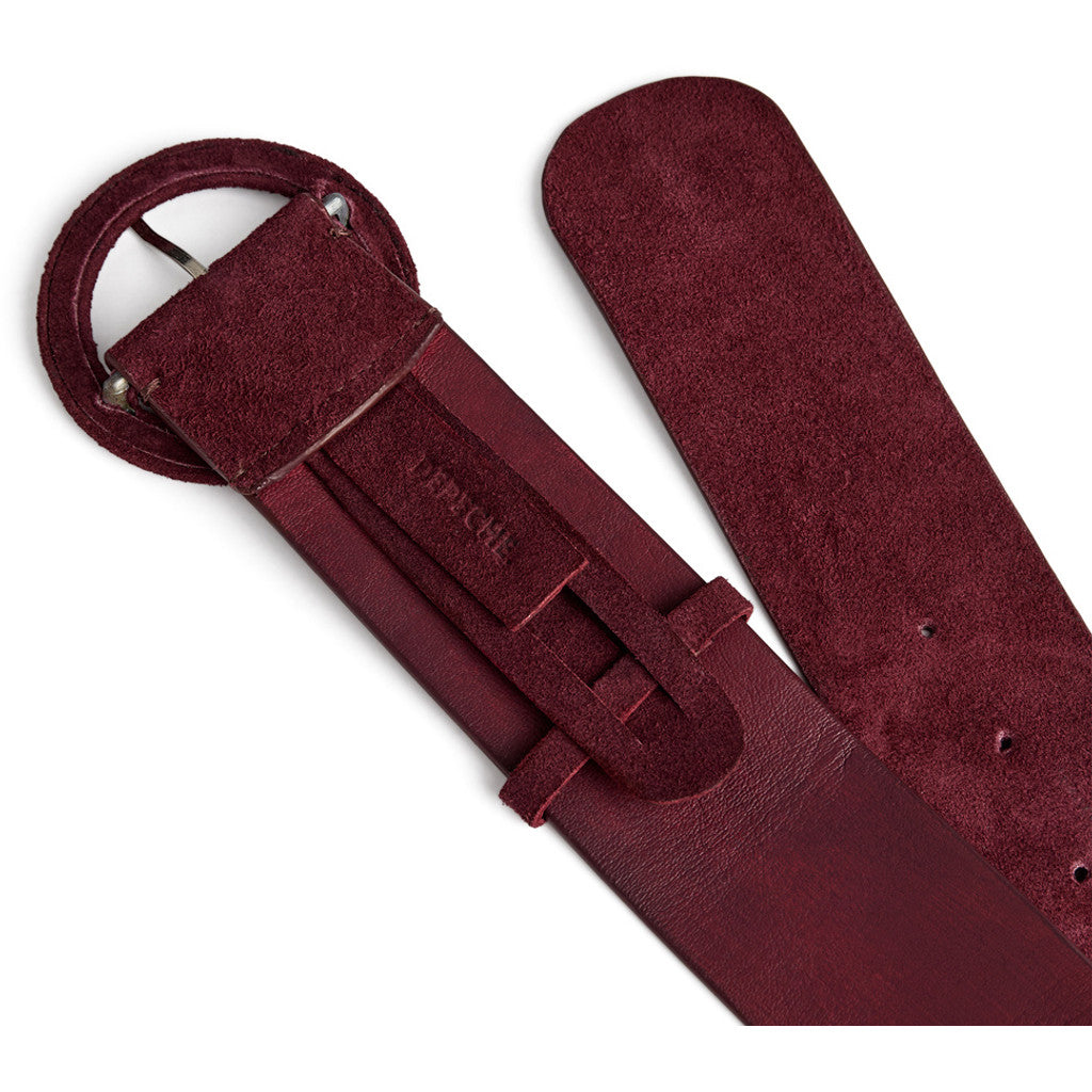 DEPECHE Suede belt Belts 305 Ox Blood